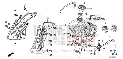 RESERVOIR A CARBURANT CRF150RBJ de 2018